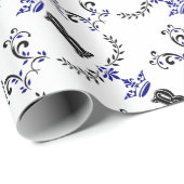 Kroonweimonogram "R" Cadeaupapier (Rol Hoek)