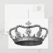  Kroonzwart en wit Briefkaart (Voorkant / Achterkant)