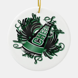 Kroop Black and Green Qualities Foto Ornament