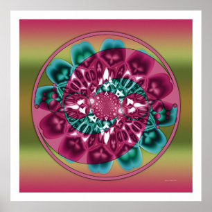 Krop Circle Mandala 1 Poster