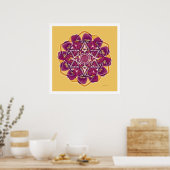 Krop Circle Mandala 4 Poster (Keuken)