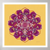 Krop Circle Mandala 4 Poster (Voorkant)