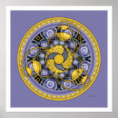 Krop Circle Mandala 5 Poster (Voorkant)