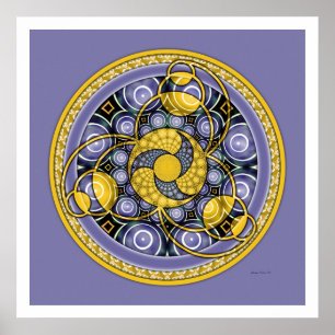 Krop Circle Mandala 5 Poster