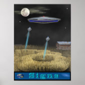 kropcirkel ufo poster (Voorkant)