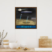 Kropcirkel ufo-poster poster (Keuken)