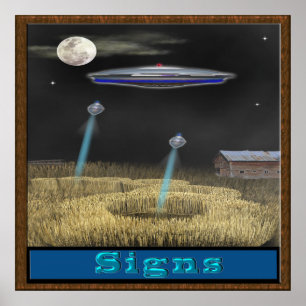 Kropcirkel ufo-poster poster
