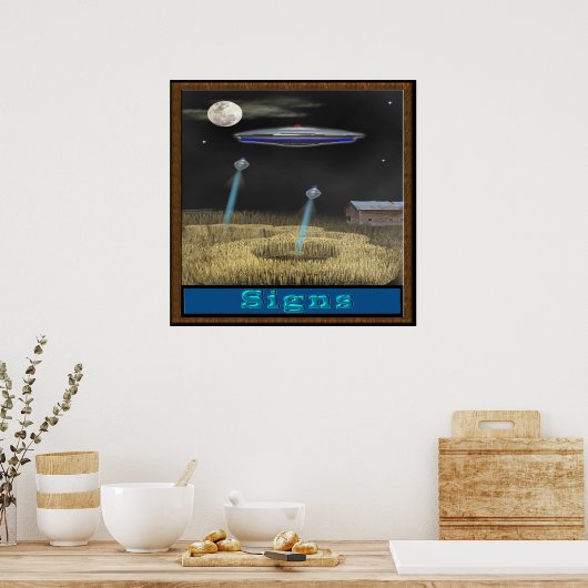 Kropcirkel ufo-poster poster (Keuken)