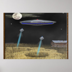 Kropcirkel ufo-poster poster