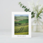 Kroplijnen in het groene Toscane stijlvolle briefk Briefkaart (Staand voorkant)