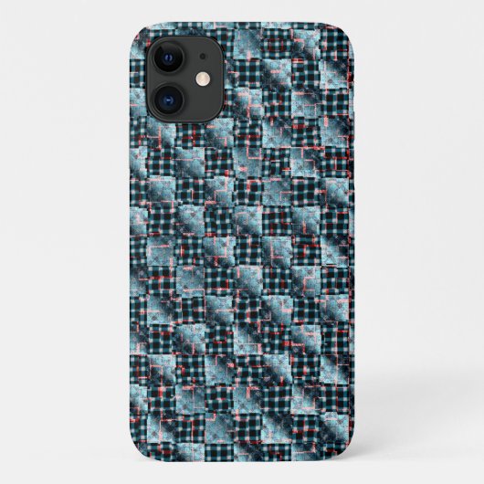 Kropte schaakpleinen blootgesteld aan destructieve Case-Mate iPhone case (Achterkant)