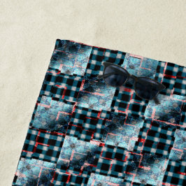 Kropte schaakpleinen blootgesteld aan destructieve strandlaken