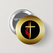 KROS EN VLAK RONDE BUTTON 5,7 CM (Voorkant /achterkant)