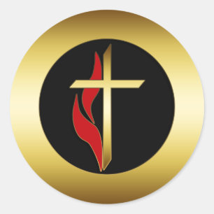 KROS EN VLAK RONDE STICKER