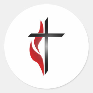 KROS EN VLAK RONDE STICKER