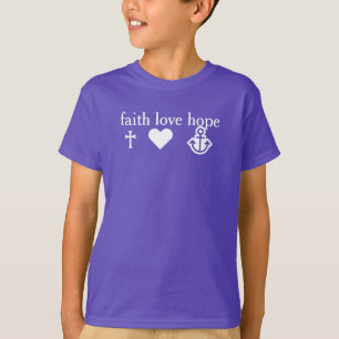 KROSS HEART ANCHOR - religieuze liefdeshoop T-shirt