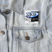 KROSS LAND DAT MOTTO LOOPT - GA DE AFSTAND XC VIERKANTE BUTTON 5,1 CM (In situ)