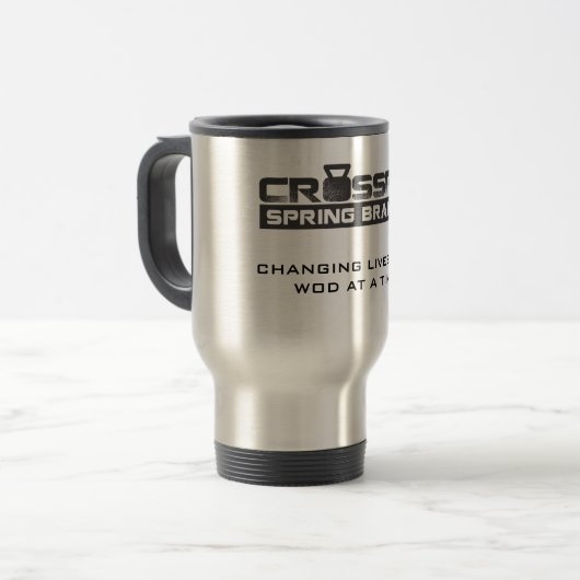 KROSSFIT SPRING BRANCH TRAVEL MUG REISBEKER (Voorkant links)