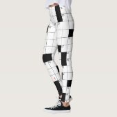 KROSSWORD PUZZLE ZWARTE WITTE KLEINE DOZEN LEGGINGS (Links)