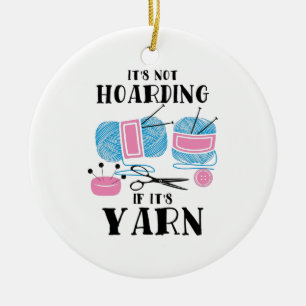 Krotseet Knitting Gifts Keramisch Ornament