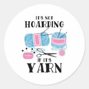 Krotseet Knitting Gifts Ronde Sticker