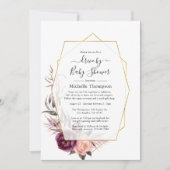 Krottenwagen en Blush Floral Geometric Drive by Sh Kaart (Voorkant)