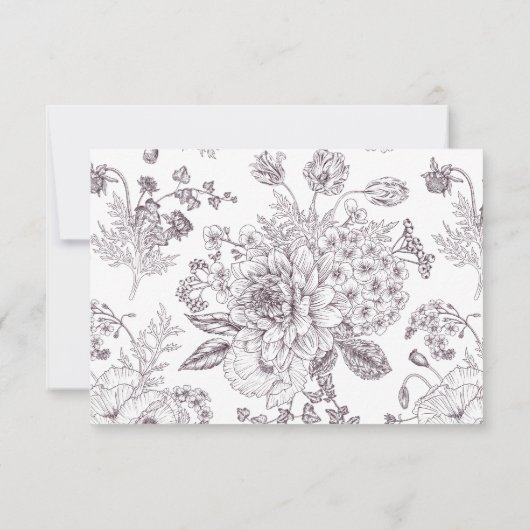  krottenwijk Paarse platte lijn Art QR-code RSVP (Achterkant)