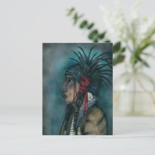 KROUW WARRIOR briefkaart (Staand voorkant)