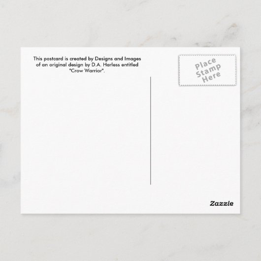 KROUW WARRIOR briefkaart (Achterkant)