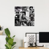 KROUW ZWARTE EN WITTE POSTER (Thuiskantoor)