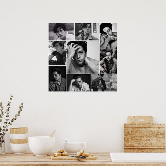 KROUW ZWARTE EN WITTE POSTER (Keuken)