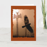 KROW EN TOTEM POLE Native American-themed Kaart