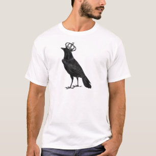 KROW Raven Crown Black Bird Birds T-shirt