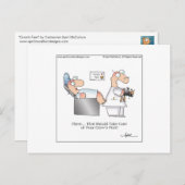 KROW'S FEET Cartoon Briefkaart (Voorkant / Achterkant)