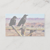 Krows Ravens Birds Black Visitekaartje (Achterkant)