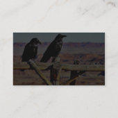 Krows Ravens Birds Black Visitekaartje (Achterkant)