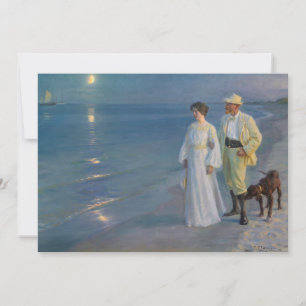 Kroyer - De kunstenaar en zijn vrouw op het strand Bedankkaart