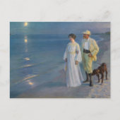 Kroyer - De kunstenaar en zijn vrouw op het strand Briefkaart (Voorkant)