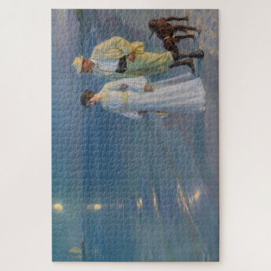 Kroyer - De kunstenaar en zijn vrouw op het strand Legpuzzel (Verticaal)