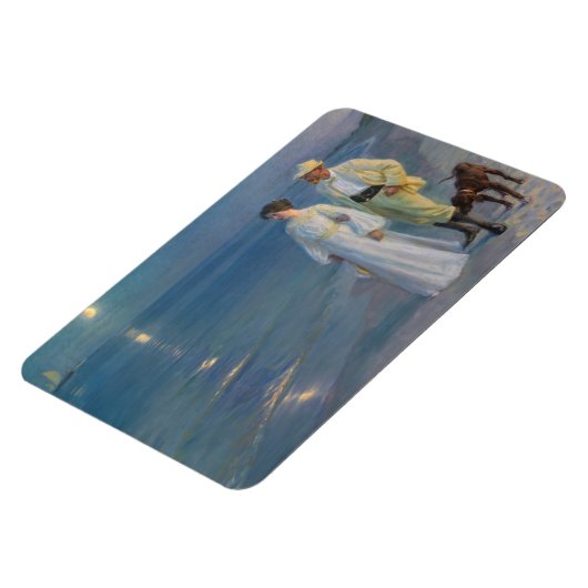 Kroyer - De kunstenaar en zijn vrouw op het strand Magneet (Linkerzijde)