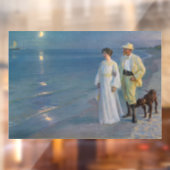 Kroyer - De kunstenaar en zijn vrouw op het strand Raamsticker (Vel 2)