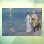 Kroyer - De kunstenaar en zijn vrouw op het strand Raamsticker (Vel 3)