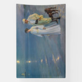 Kroyer - De kunstenaar en zijn vrouw op het strand Spandoek (Verticaal)