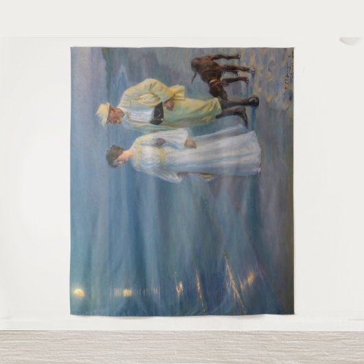 Kroyer - De kunstenaar en zijn vrouw op het strand Wandkleed (Voorkant)