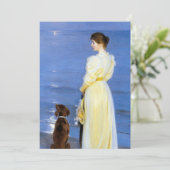 Kroyer - De vrouw van de kunstenaar en de hond van Bedankkaart (Staand voorkant)