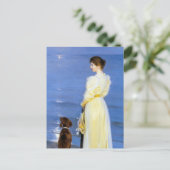 Kroyer - De vrouw van de kunstenaar en de hond van Briefkaart (Staand voorkant)