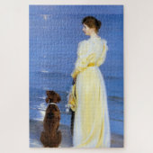 Kroyer - De vrouw van de kunstenaar en de hond van Legpuzzel (Verticaal)
