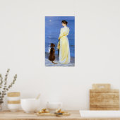 Kroyer - De vrouw van de kunstenaar en de hond van Poster (Keuken)