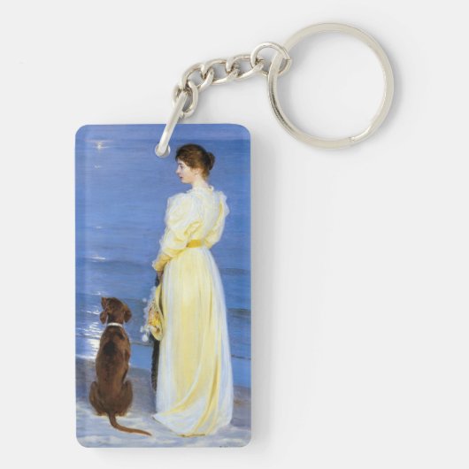 Kroyer - De vrouw van de kunstenaar en de hond van Sleutelhanger (achterkant)