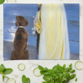 Kroyer - De vrouw van de kunstenaar en de hond van Theedoek (Gevouwen)